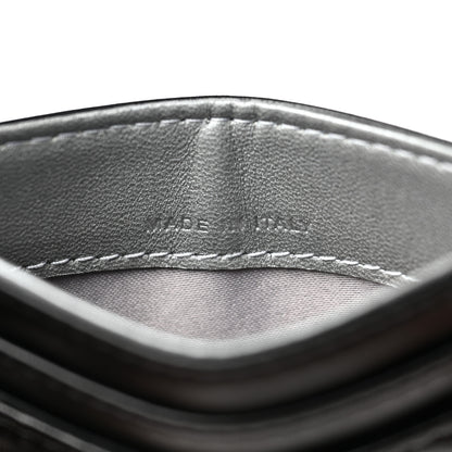 Chanel Lambskin Camellia Embossed Card Holder Black 7 of 10