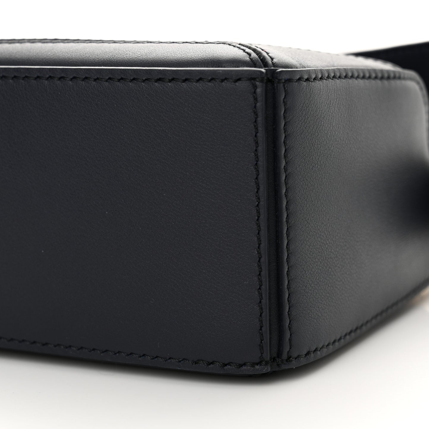 Calfskin New Year Mini Puzzle Bag Dark Ink