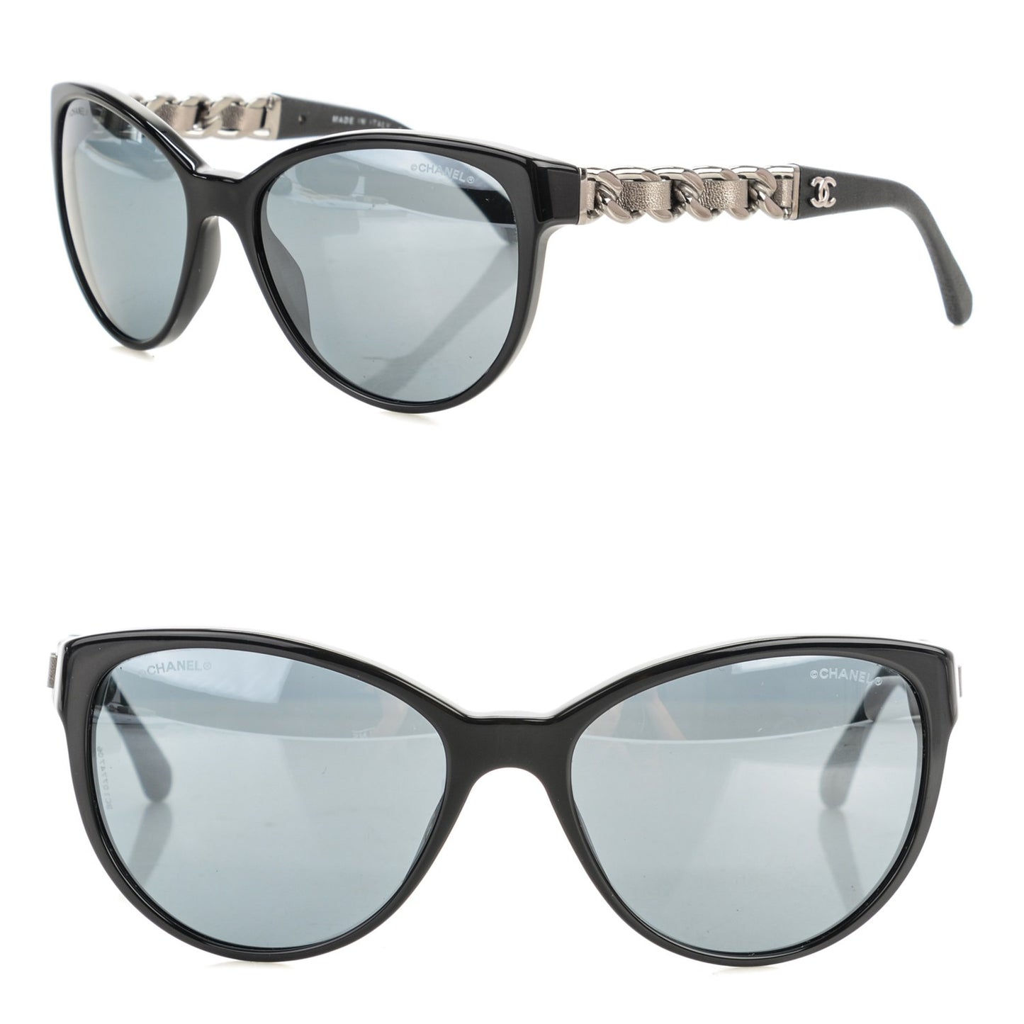 CC Chain Sunglasses 5215Q Black