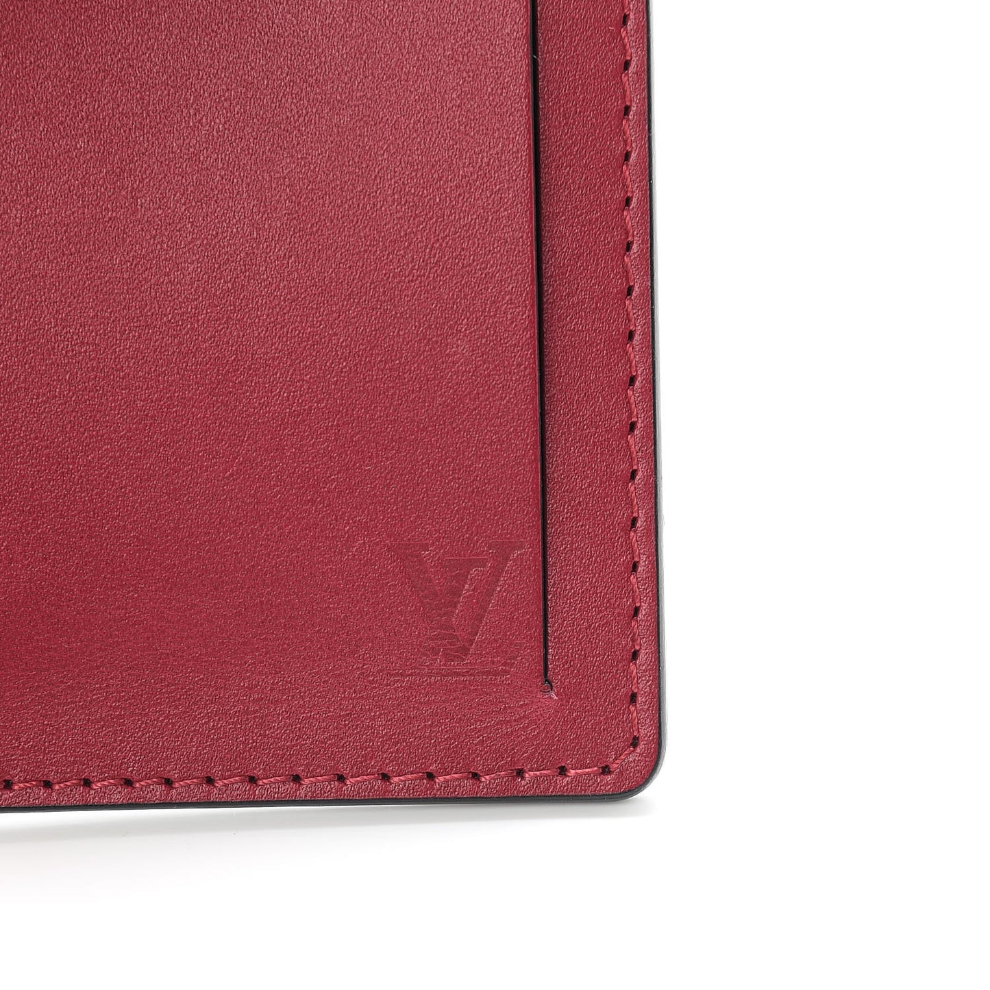 Calfskin Monogram Luggage Tag Fuchsia