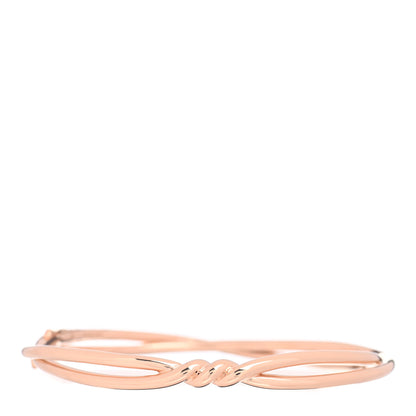 David Yurman 18K Rose Gold Continuance Center Twist Bracelet 1 of 4