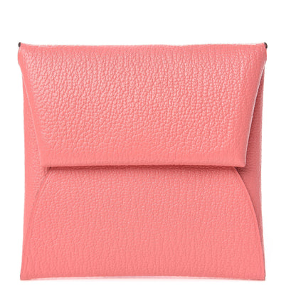 Hermes Chevre Mysore Bastia Coin Purse Rose Ete 1 of 8