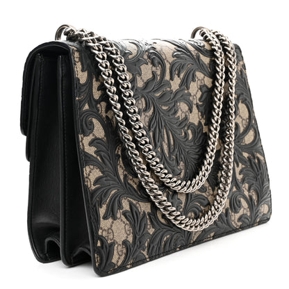Gucci GG Supreme Monogram Arabesque Medium Dionysus Shoulder Bag Black 3 of 13