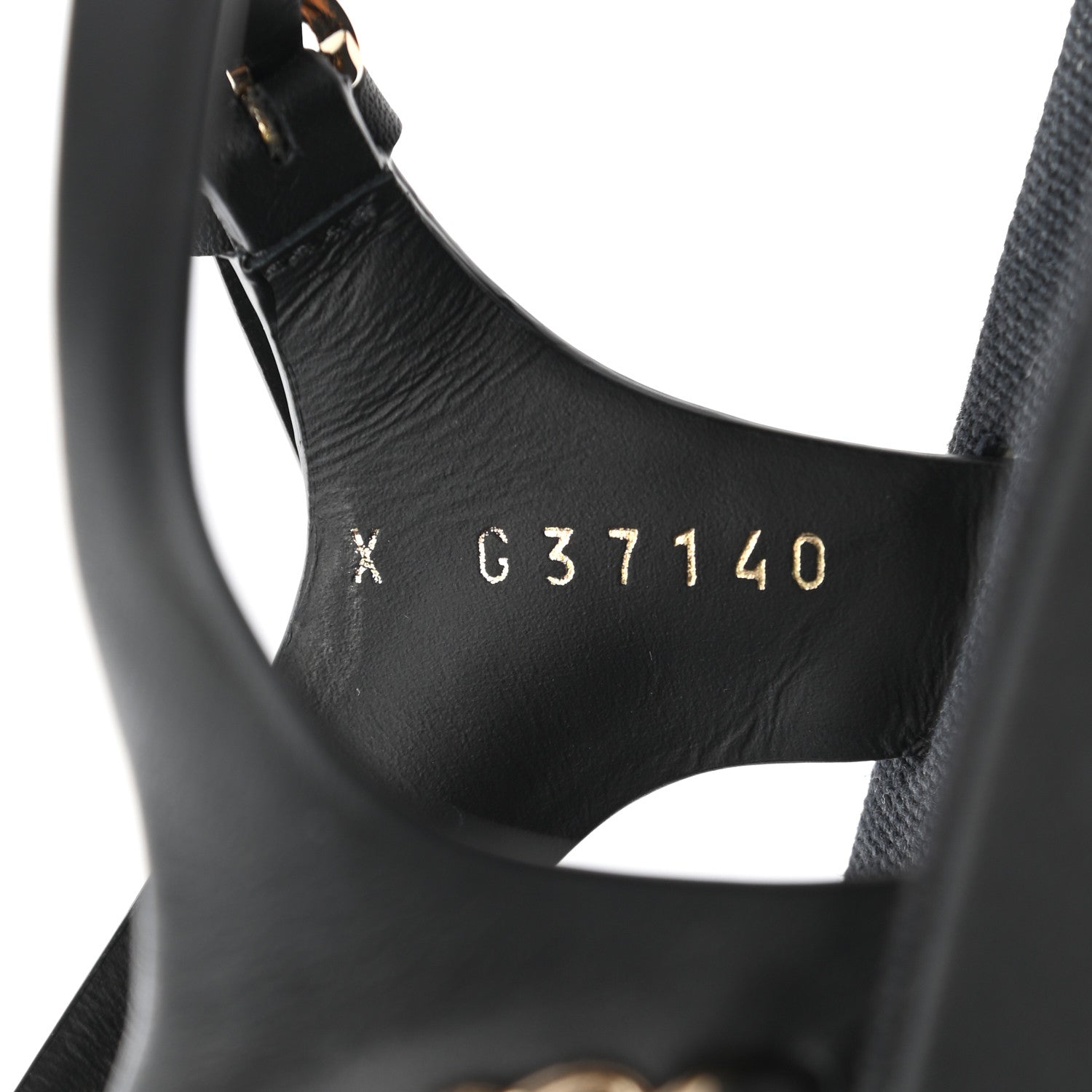 Chanel Calfskin Chain Platform Sandals 40 Black 8 of 11