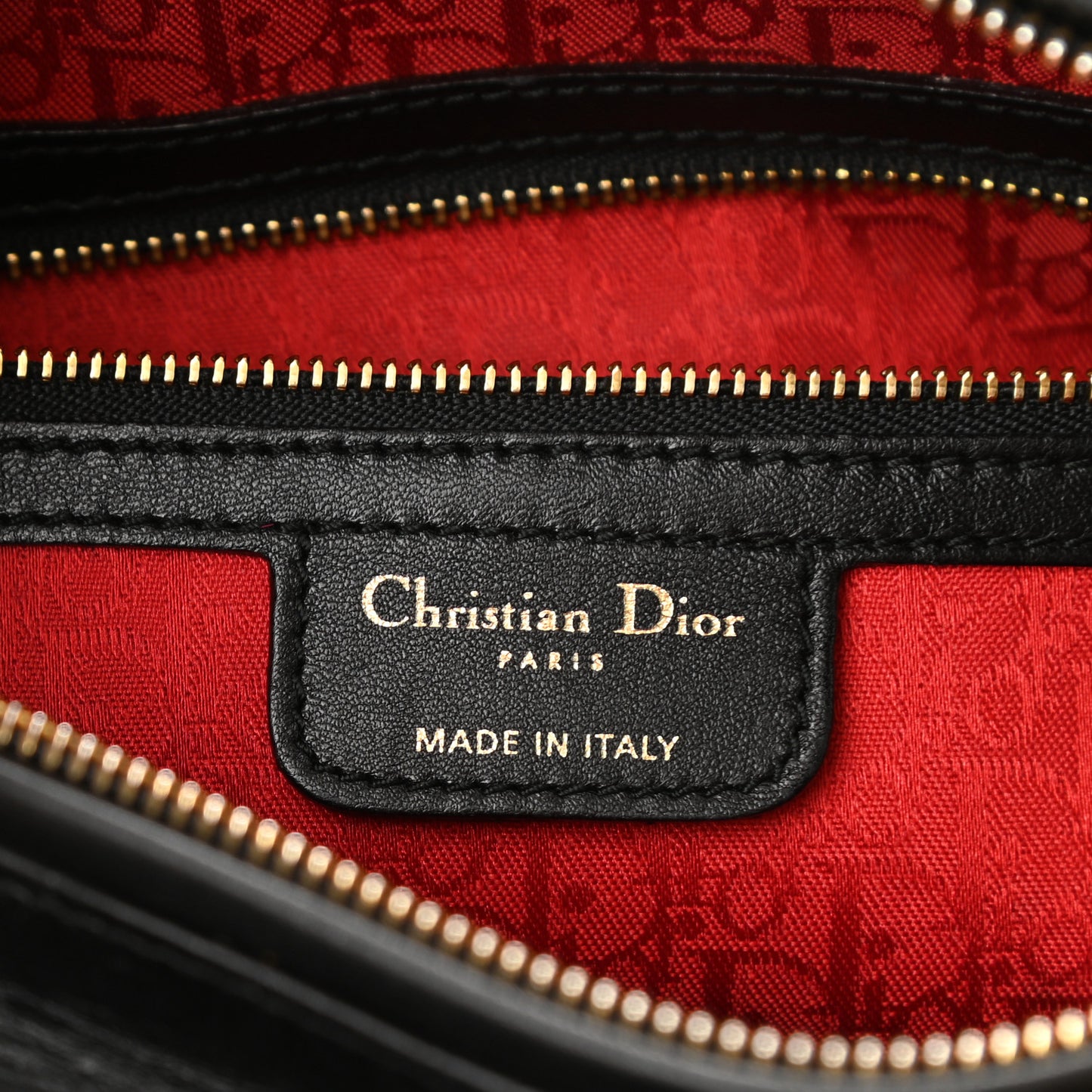Lambskin Cannage Large Lady Dior Black