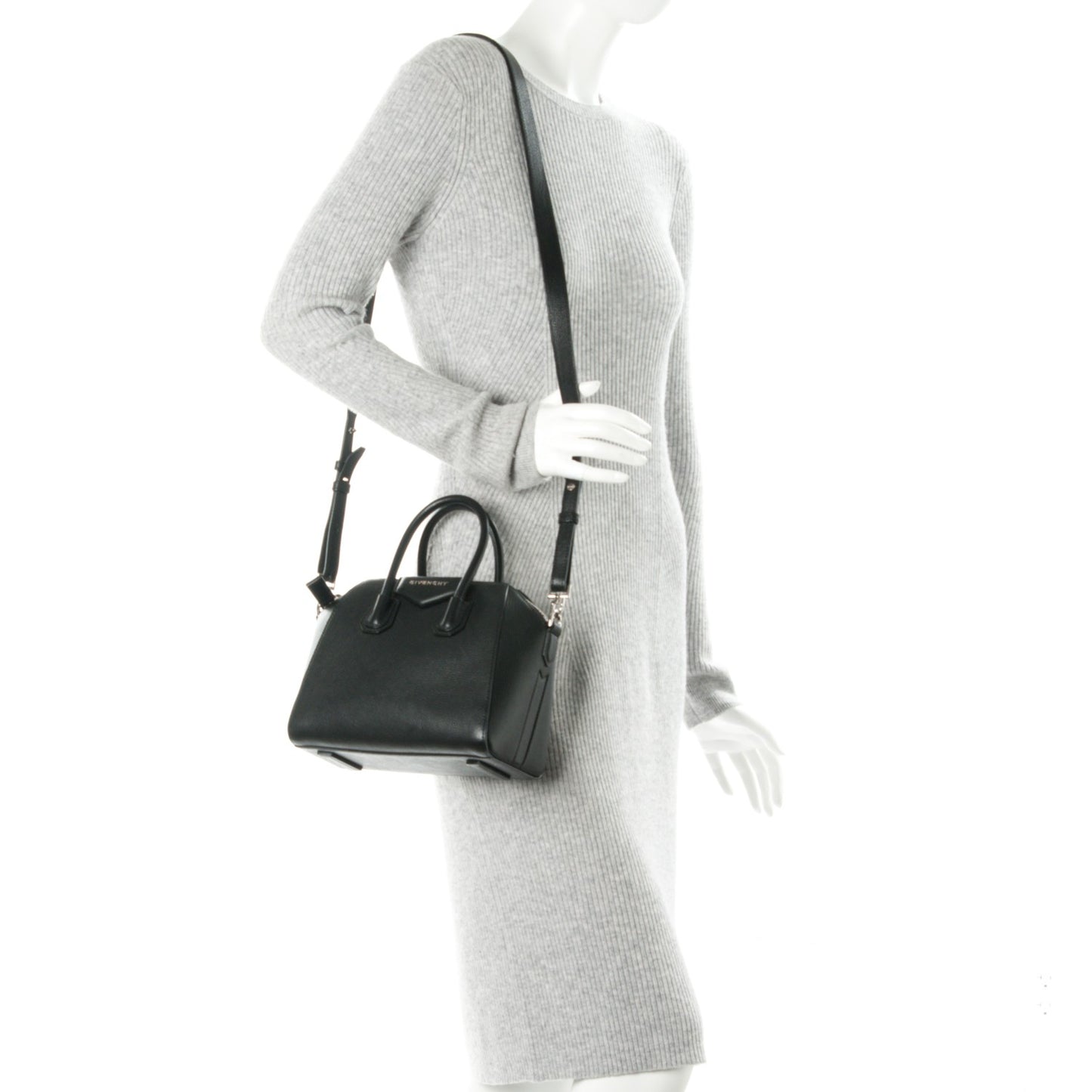 Sugar Goatskin Mini Antigona Black
