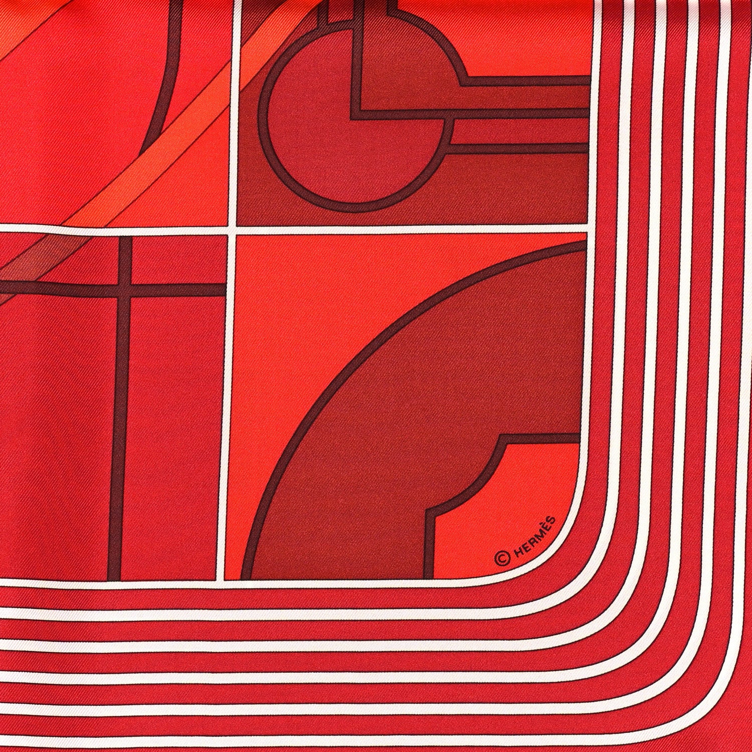 Hermes Silk Anamorphee Scarf 90 9 of 12
