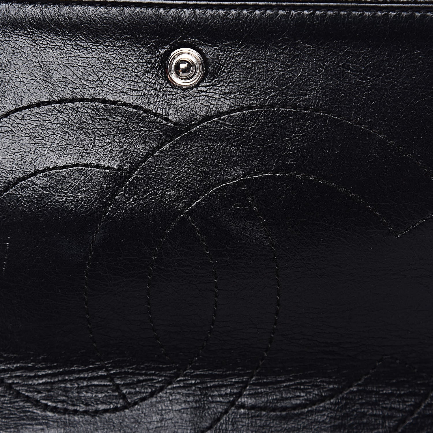 Chanel Glazed Calfskin Quilted Surpique 2.55 Reissue Black 10 of 17
