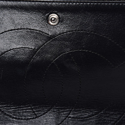 Chanel Glazed Calfskin Quilted Surpique 2.55 Reissue Black 10 of 17