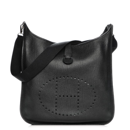 Hermes Taurillon Clemence Evelyne II TGM Black 1 of 7
