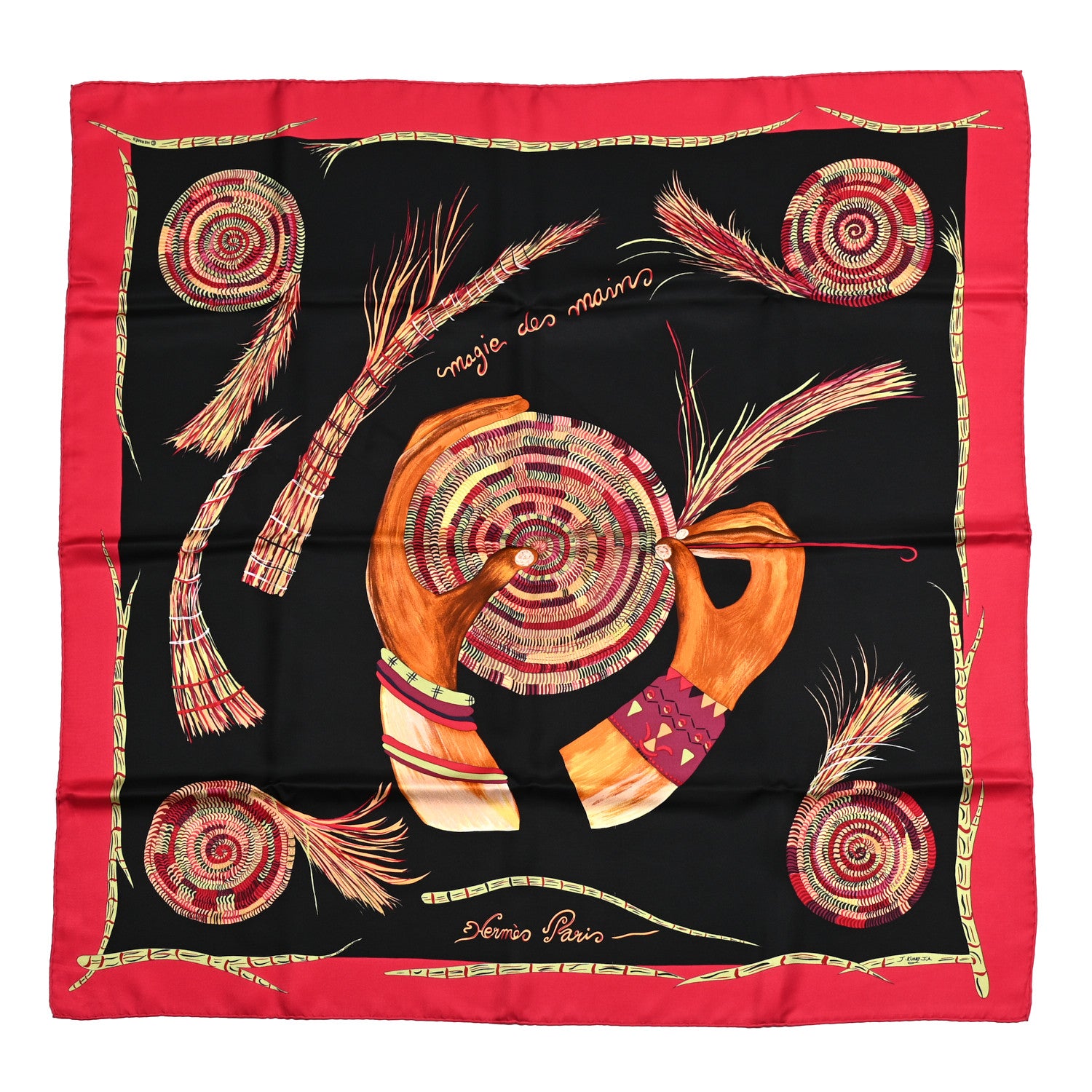 Hermes Silk Magie Des Mains Scarf 90 1 of 6