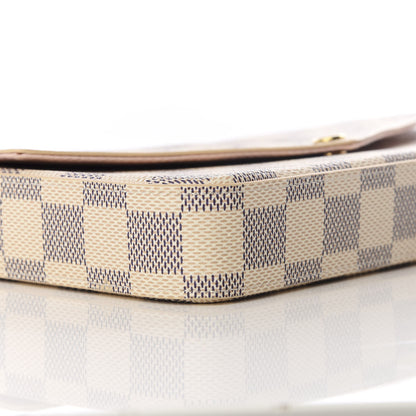 Louis Vuitton Damier Azur Pochette Felicie Chain Wallet Rose Ballerine 5 of 8