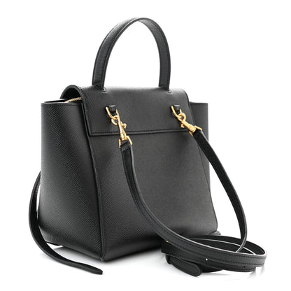 Celine Grained Calfskin Nano Belt Bag Black 3 of 10