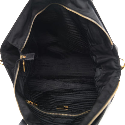 Prada Tessuto Nylon Saffiano Shopping Tote Black 5 of 12