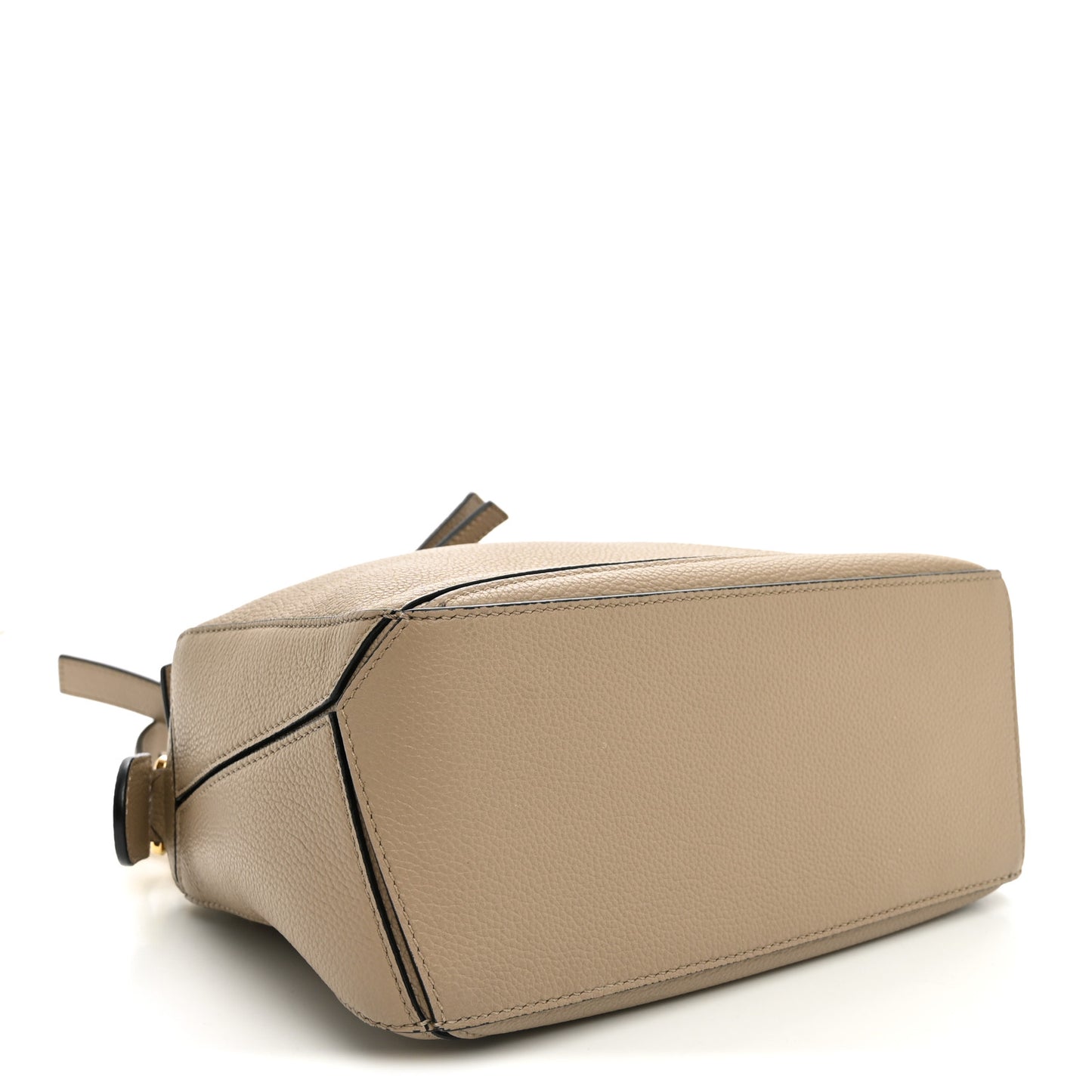 Grained Calfskin Small Puzzle Bag Sand
