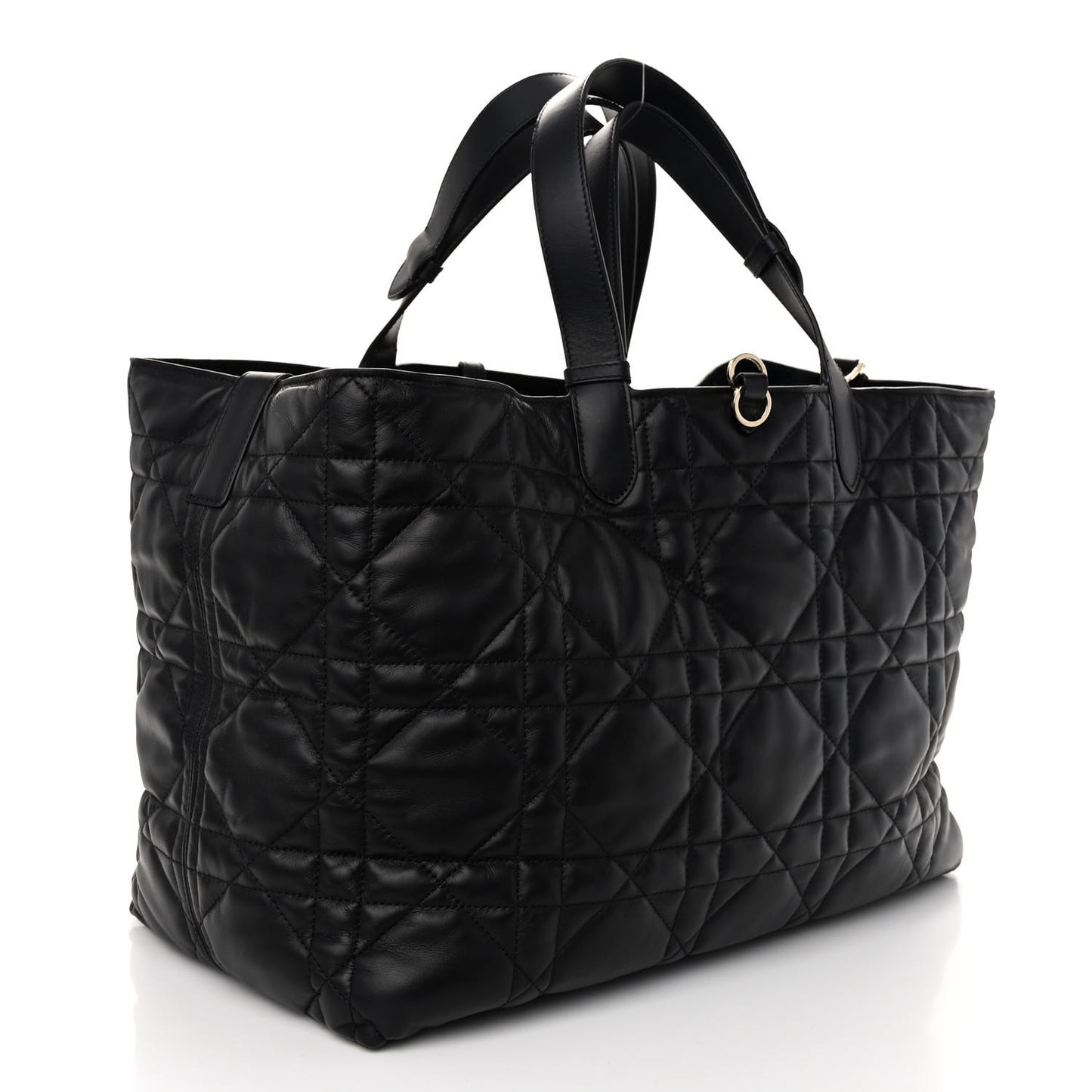 Calfskin Macrocannage Large Toujours Black