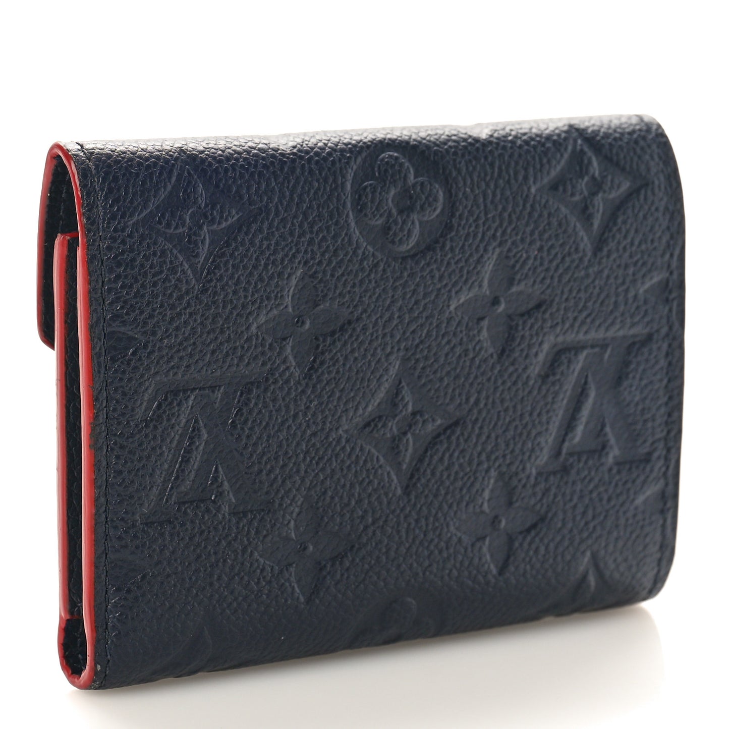 Empreinte Victorine Wallet Marine Rouge