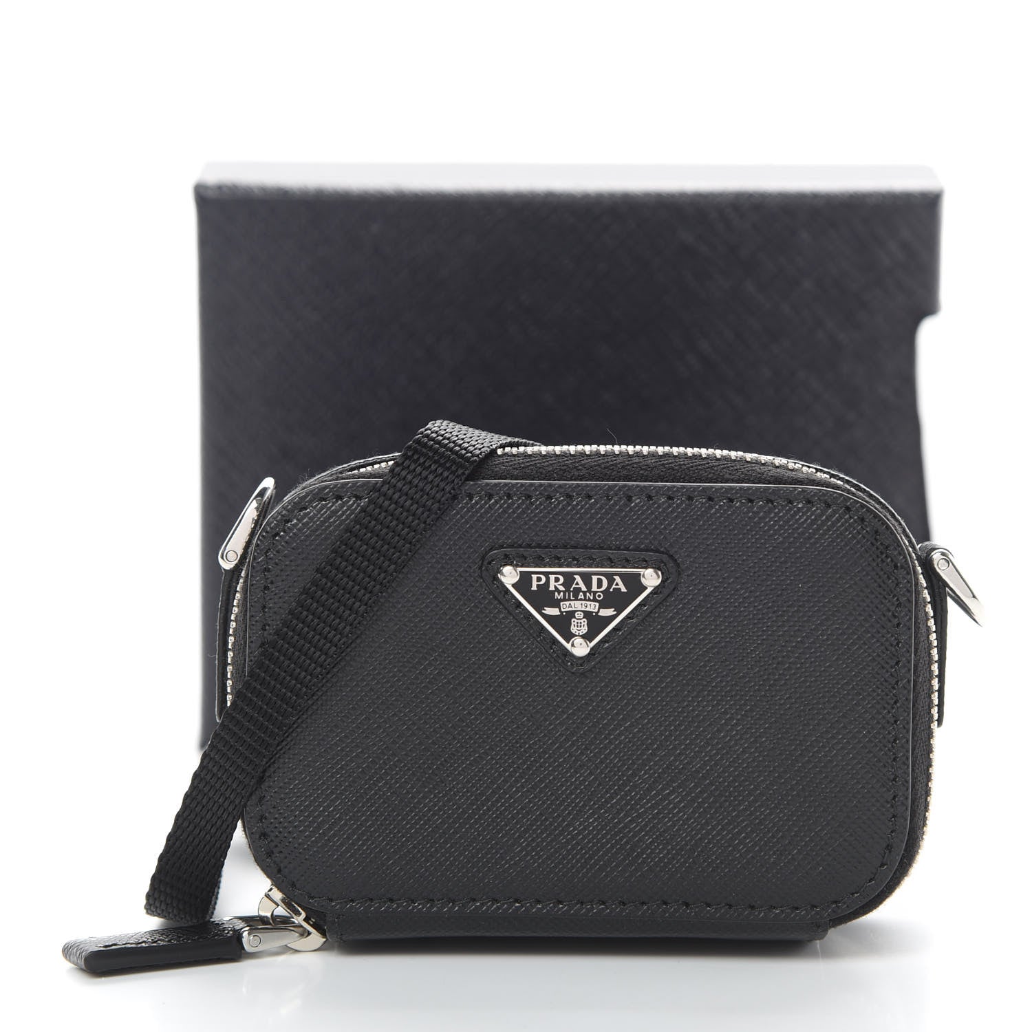 Prada Saffiano Cargo Pouch Black 11 of 11