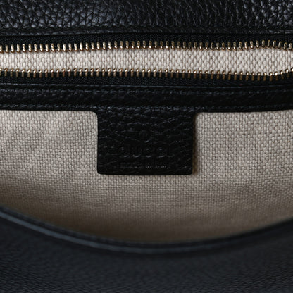 Gucci Pebbled Calfskin Medium Soho Clutch Black 6 of 14