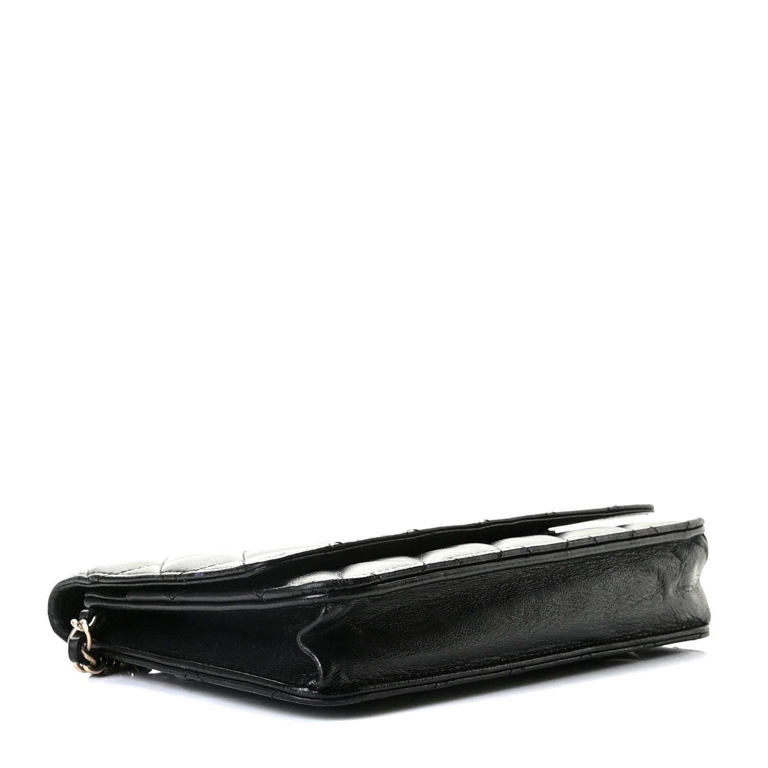 Chanel Lambskin Quilted Wallet On Chain WOC Black 4 of 10