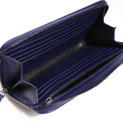 Bottega Veneta Nappa Intrecciato Zip Around Wallet Atlantic 6 of 9