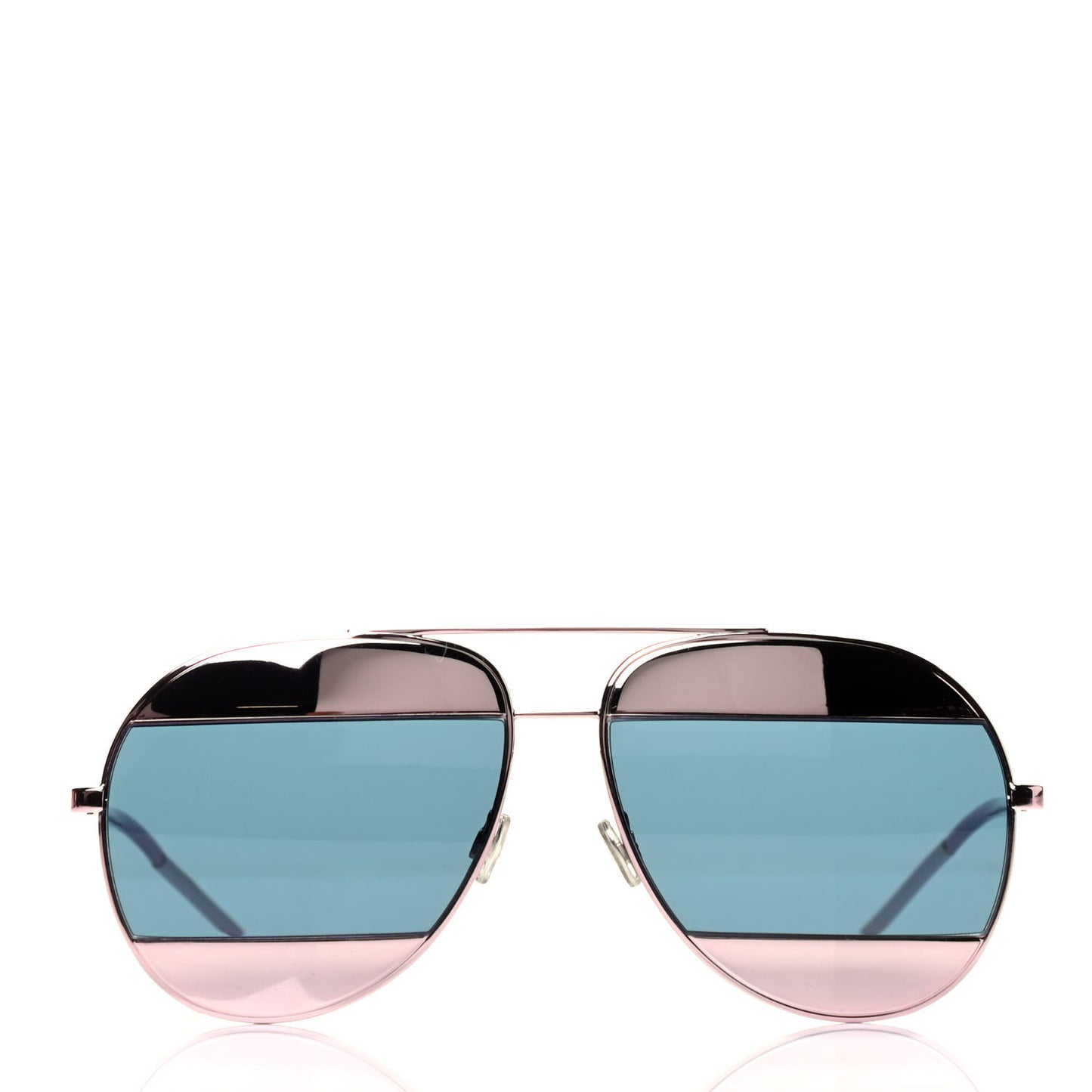 Metal Split 1 Aviator Sunglasses Pink Blue