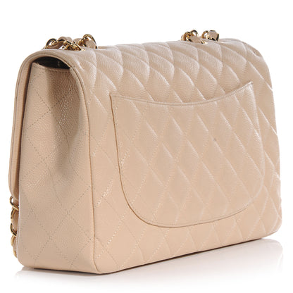 Chanel Caviar Jumbo Single Flap Beige Clair 3 of 8