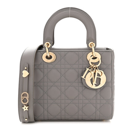 Christian Dior CHRISTIAN DIOR Lambskin Cannage Small My ABCDior Lady Dior Grey 1 of 9