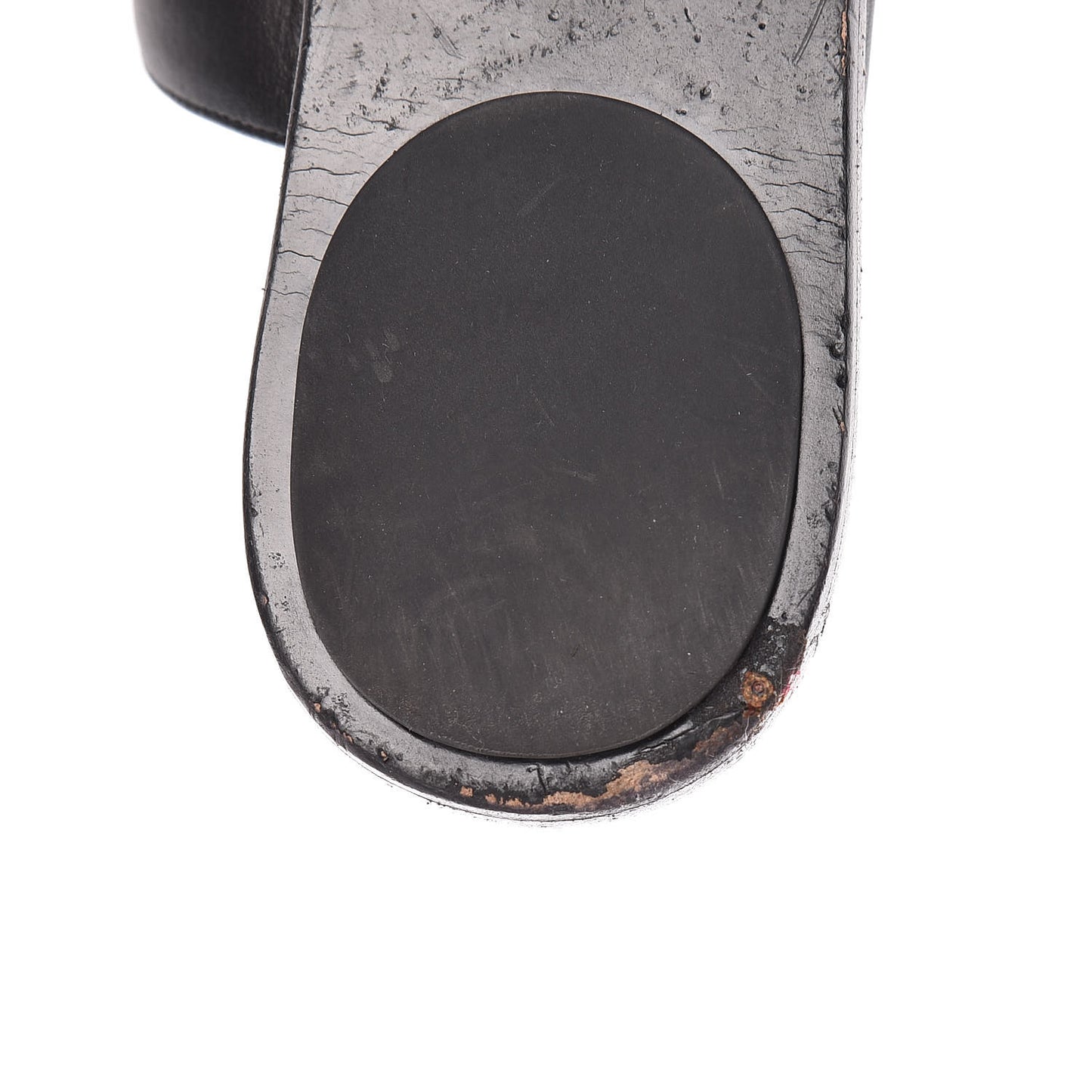 Calfskin GG Marmont Thong Sandals 36.5 Black