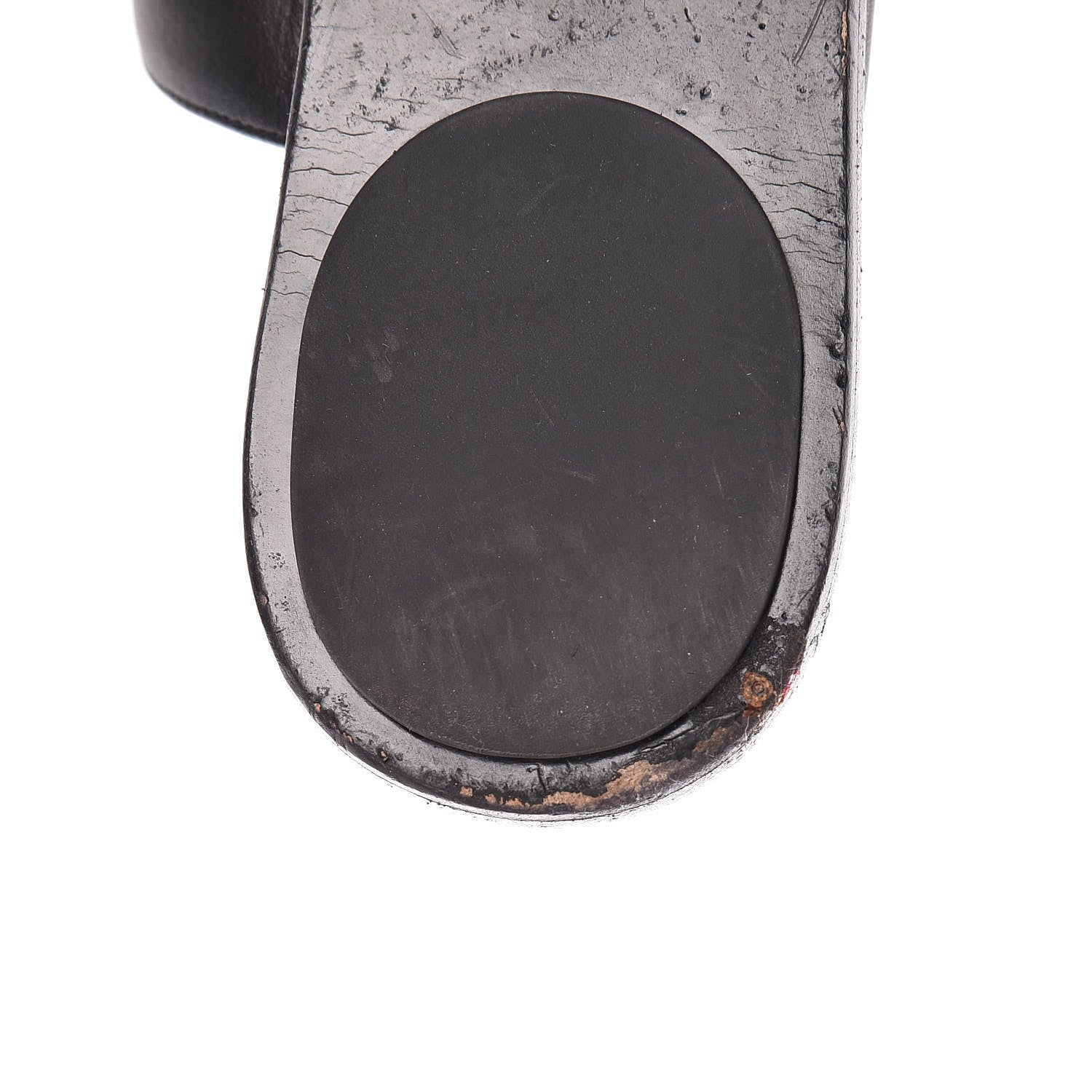 Gucci Calfskin GG Marmont Thong Sandals 36.5 Black 16 of 17