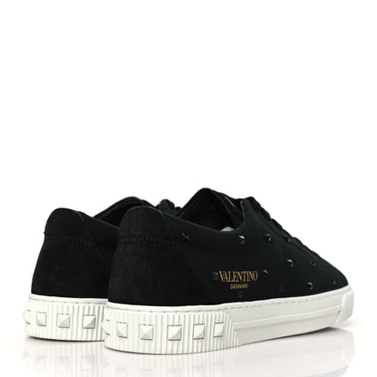 Valentino Garavani Canvas Rockstud Cityplanet Mens Sneakers 43 Black 4 of 10