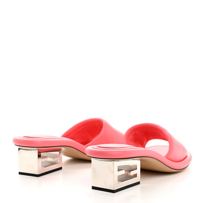 Fendi Nappa Baguette 60mm Slide Sandals 38.5 Kissed 4 of 8