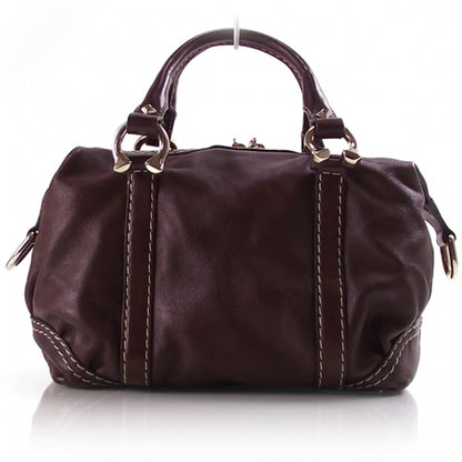 Gucci Leather Equestrian Horseshoe Bowler 1 of 10