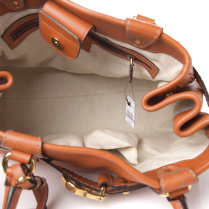 Gucci Calfskin Medium GG Running Tote Orange 5 of 14