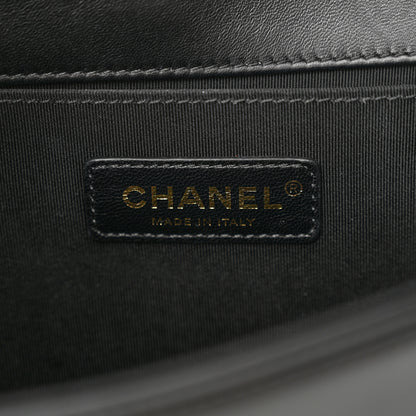 Chanel Lambskin Quilted Medium Boy Flap Black 6 of 10