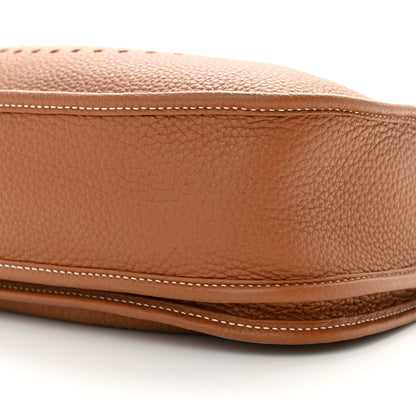 Hermes Taurillon Clemence Evelyne III PM Gold 10 of 10