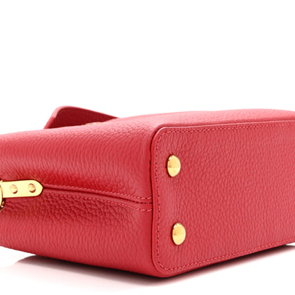 Louis Vuitton Taurillon Mini Capucines Scarlet 9 of 10