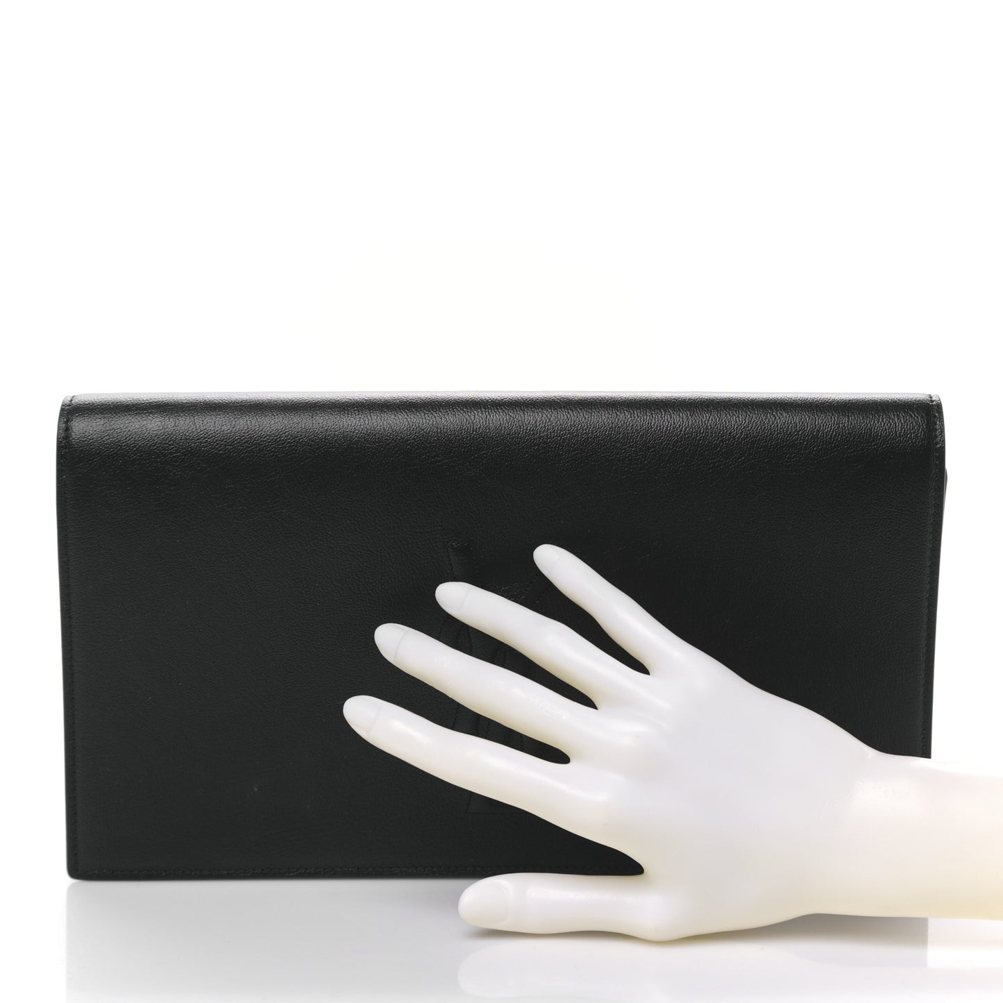 Calfskin Monogram Large Belle De Jour Clutch Black