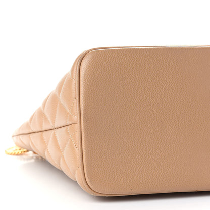 Chanel Caviar Quilted Medallion Tote Beige 7 of 8