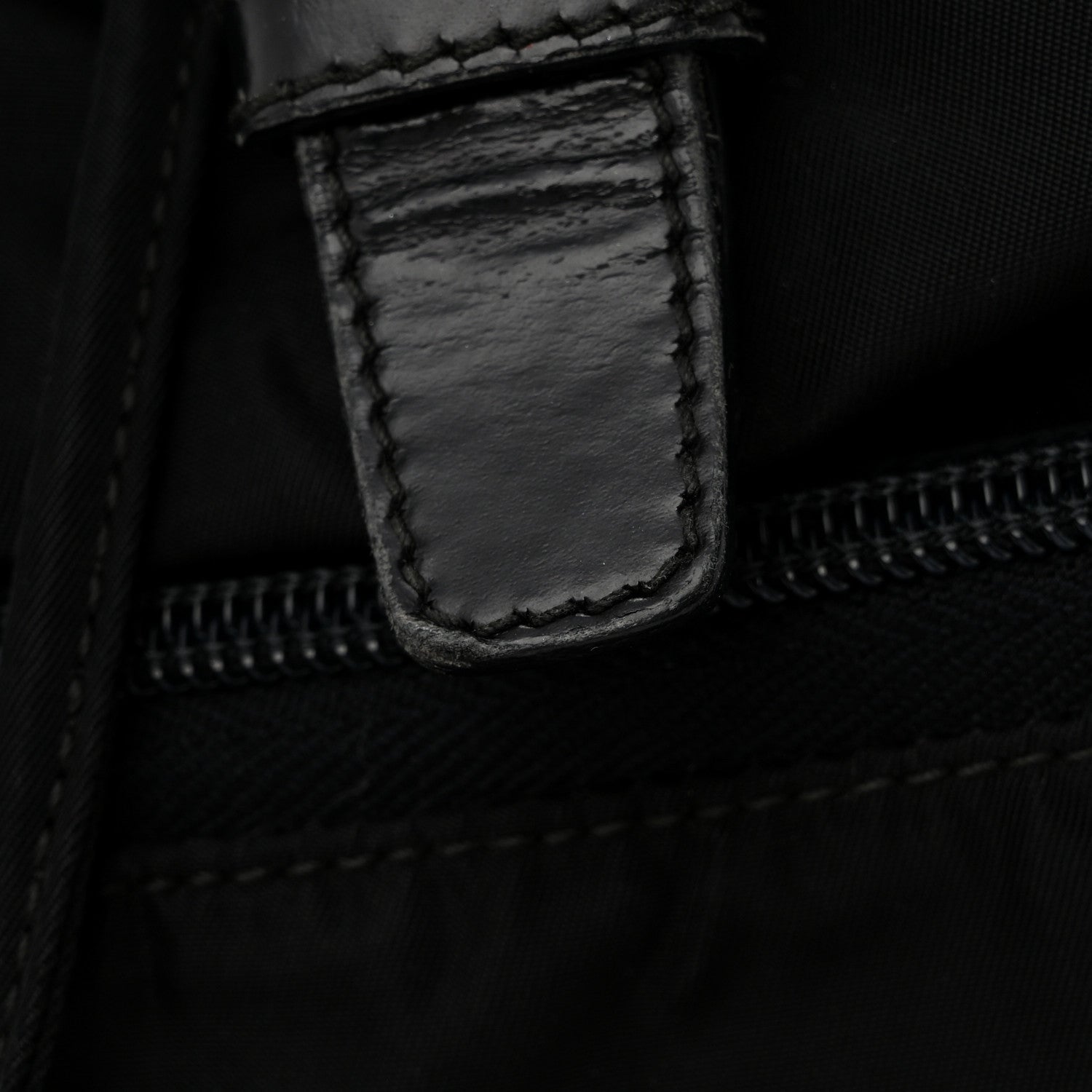 Prada Tessuto Nylon Vela Cinch Backpack Black 15 of 16