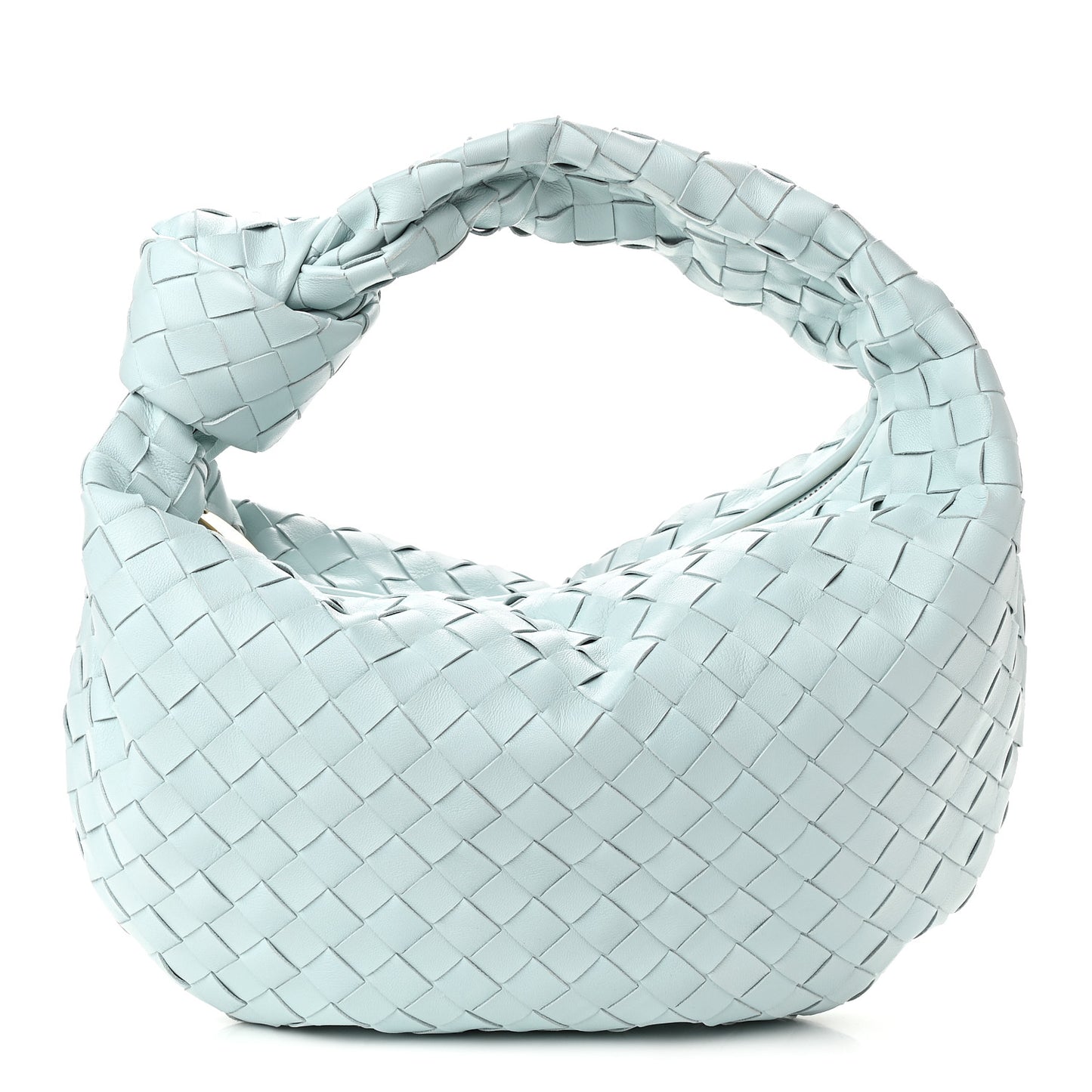 Nappa Intrecciato Teen Jodie Hobo Teal Washed