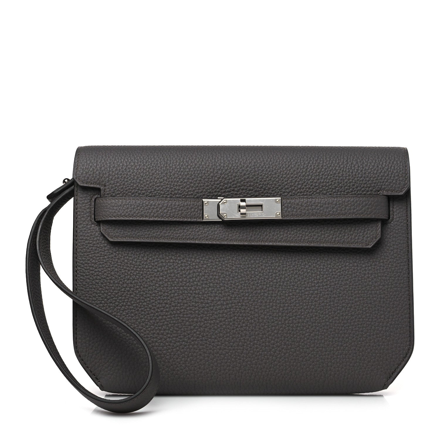 Hermes Togo Kelly Depeches 25 Pouch Etain 1 of 11