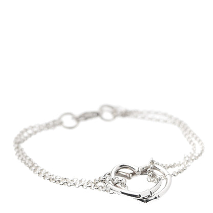 John Hardy Sterling Silver Bamboo Interlocking Hearts Bracelet 1 of 6