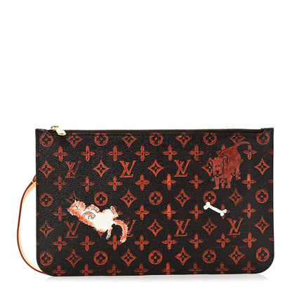 Louis Vuitton Catogram Neverfull MM GM Pochette Marron 1 of 7