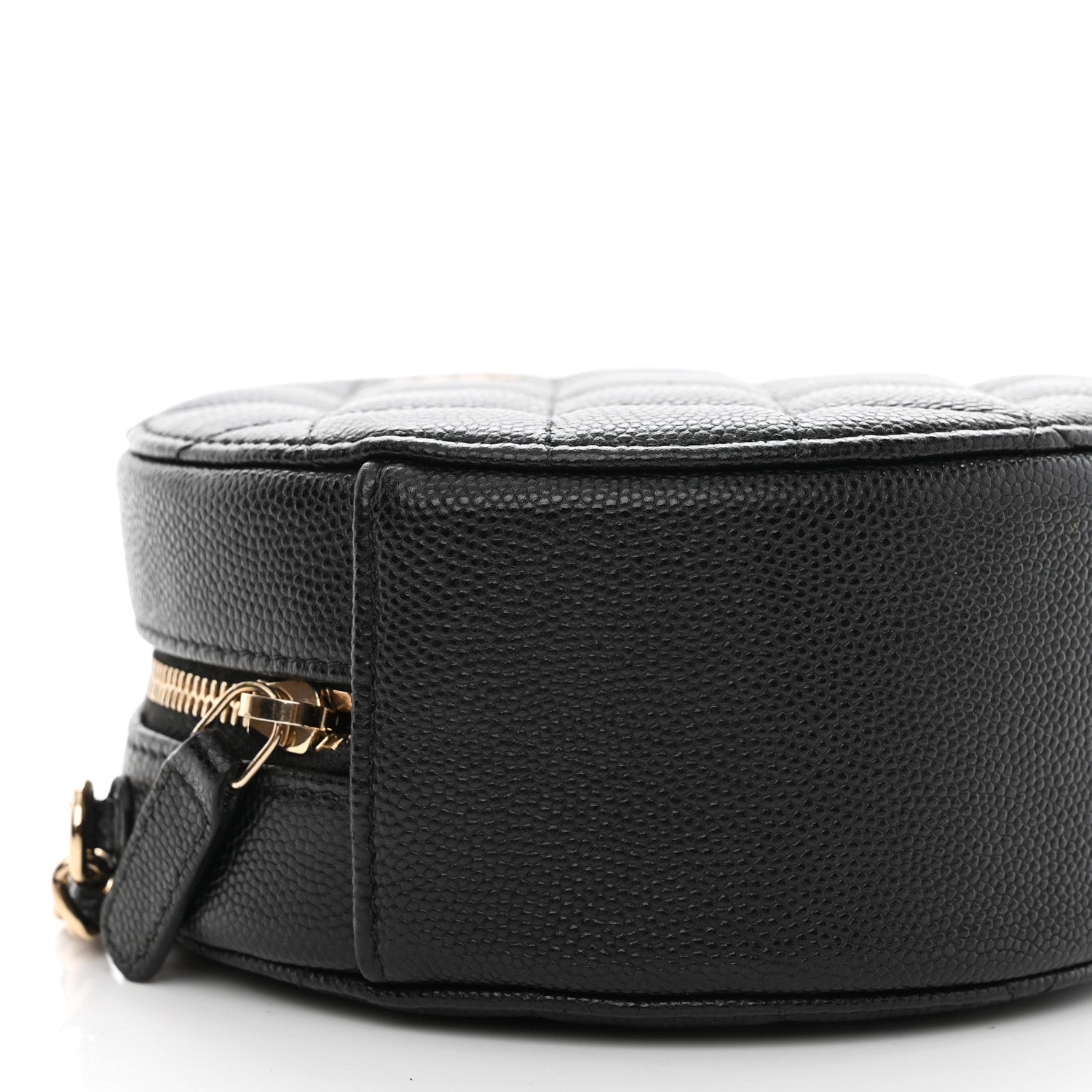 Chanel Caviar Quilted Round Clutch With Chain Black 10 of 12
