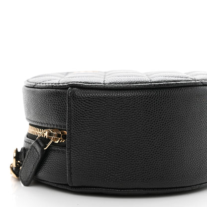 Chanel Caviar Quilted Round Clutch With Chain Black 10 of 12