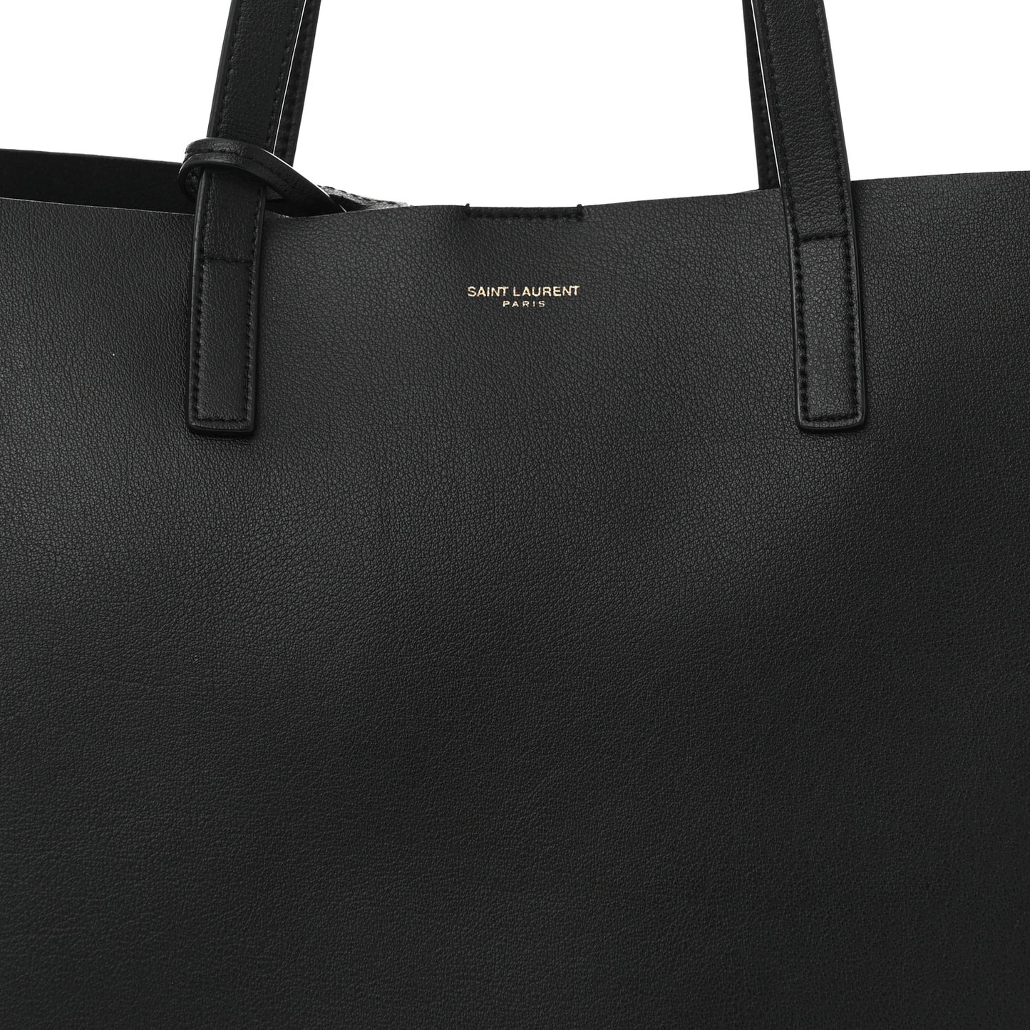 Calfskin Large Shopping Tote Black