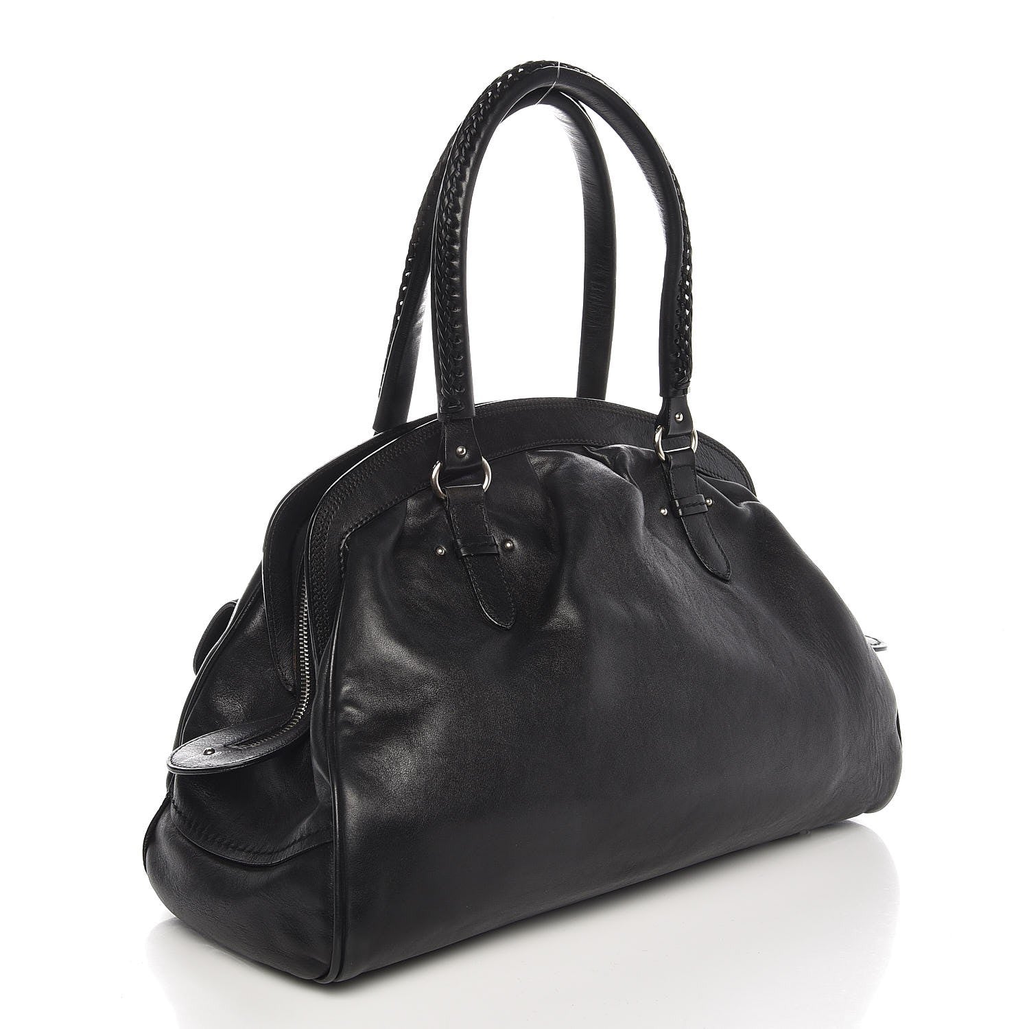 Christian Dior Calfskin My Dior Satchel Black 3 of 7