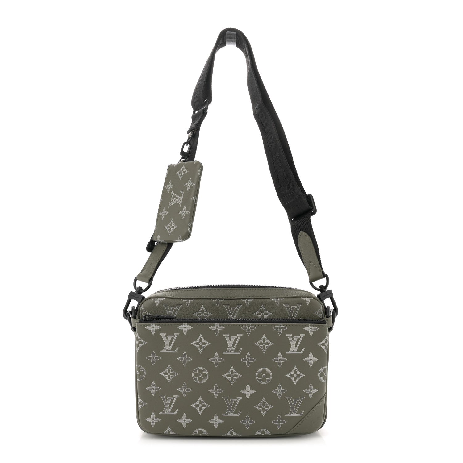Louis Vuitton Monogram Shadow G65 Trio Messenger  Olive Green 1 of 9