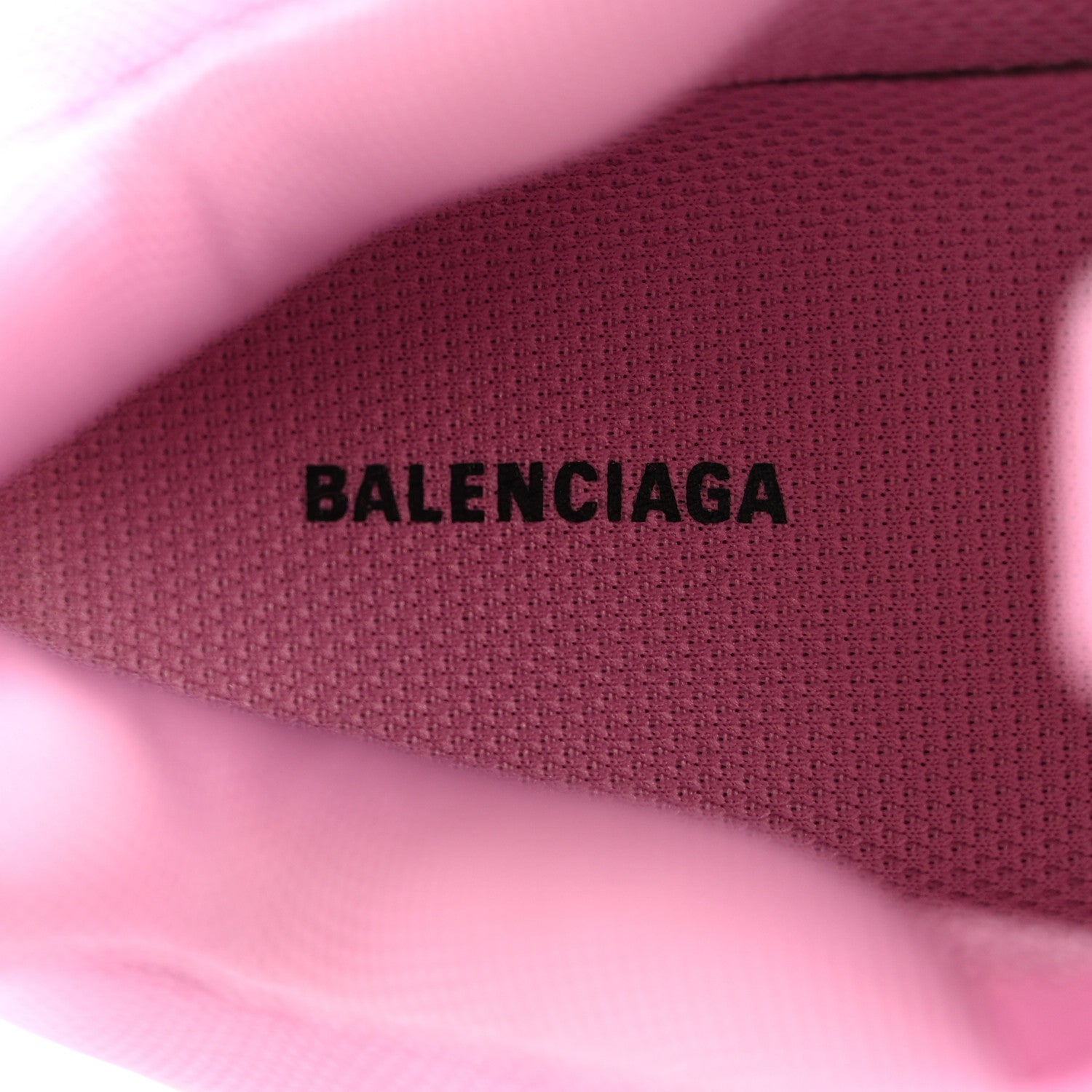 Balenciaga Fabric Mesh Clear Sole Womens Triple S Sneakers 37 Pink 6 of 10